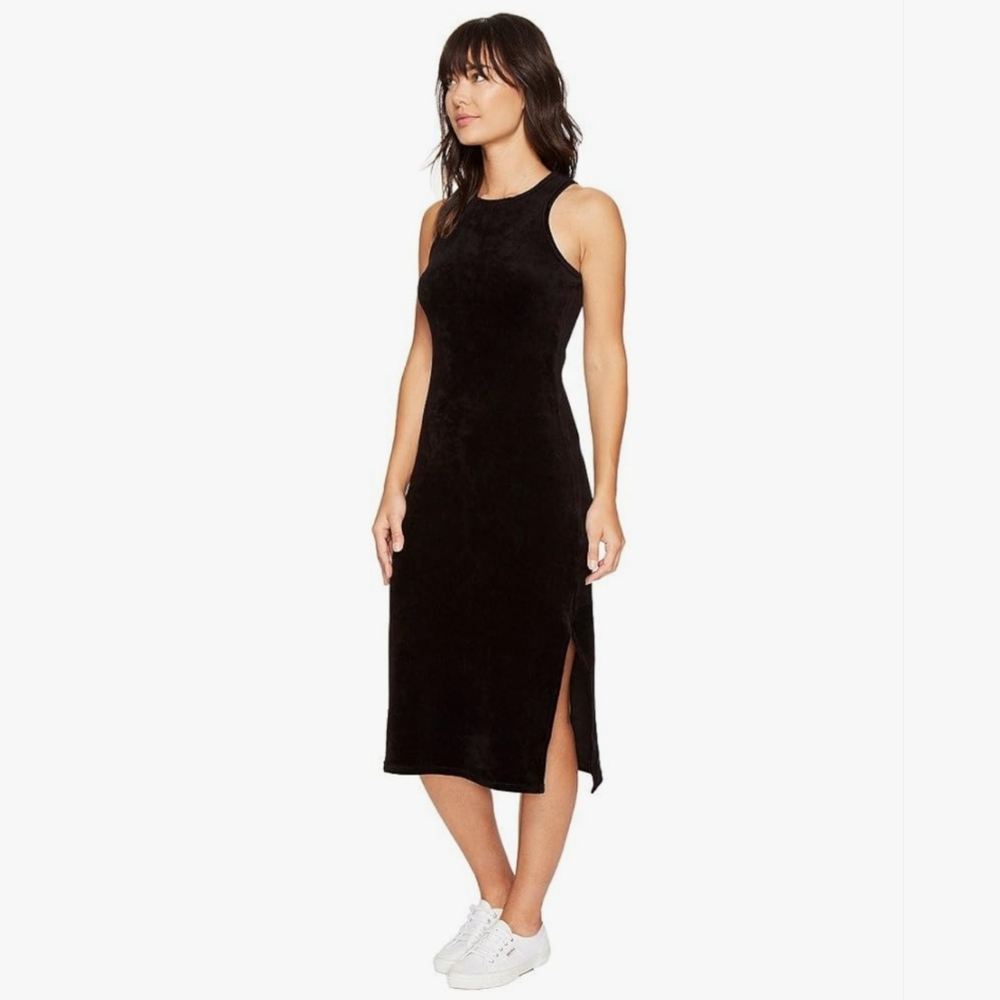 👑 Juicy Couture Black Label Women's Stretch Velour Fitted Tank Dress